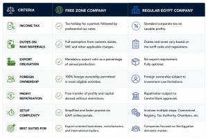 Free Zone Company vs Regular Company in Egypt Free Zone Company vs Regular Company in Egypt