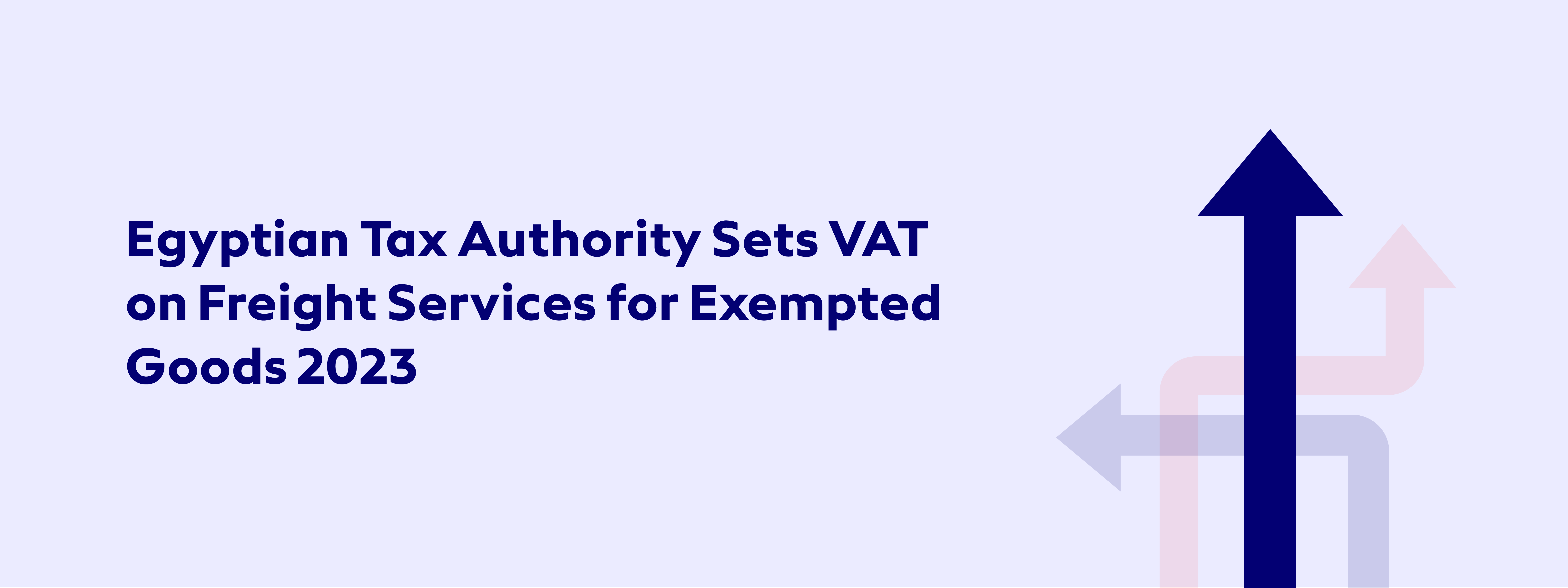 Egyptian Tax Authority Sets VAT on Freight Services for Exempted Goods 2023