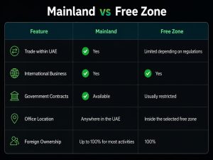 Mainland vs Free Zone Which Is Better Mainland vs Free Zone Which Is Better